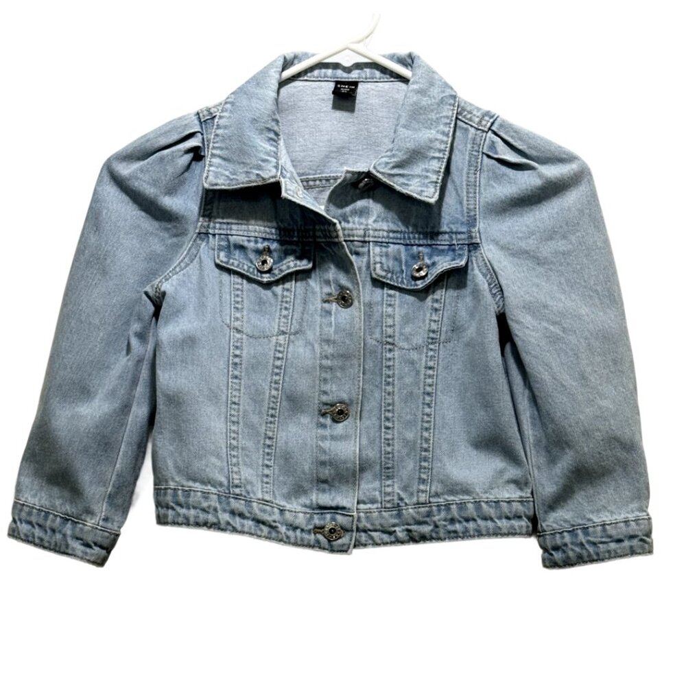 Girls Light Blue Denim Jacket Size 5Yrs /5T